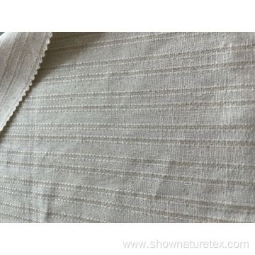 linen rayon polyester cotton yarn dyed stripe fashion fabric